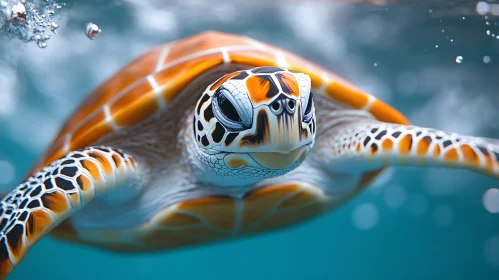 Marine Elegance of a Sea Turtle