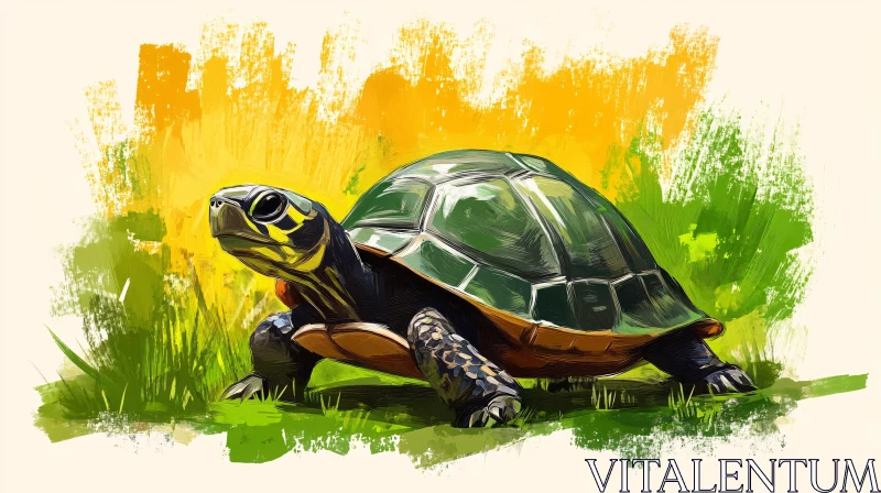 AI ART Turtle in Vibrant Colors