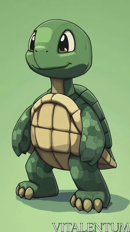 AI ART Cute Animated Turtle