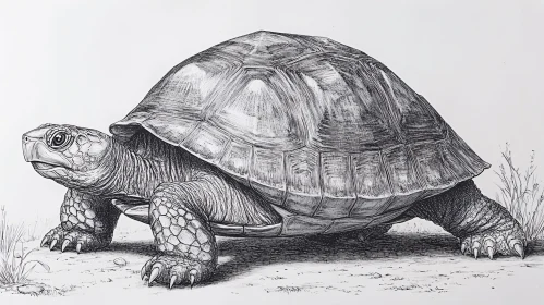 Intricate Turtle Drawing