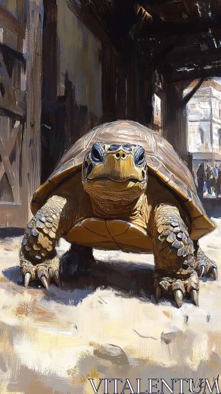 AI ART Urban Turtle Artwork