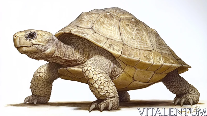 AI ART Intricate Tortoise Artwork