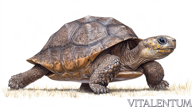 AI ART Realistic Tortoise Artwork