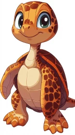 Cute Turtle Cartoon Art