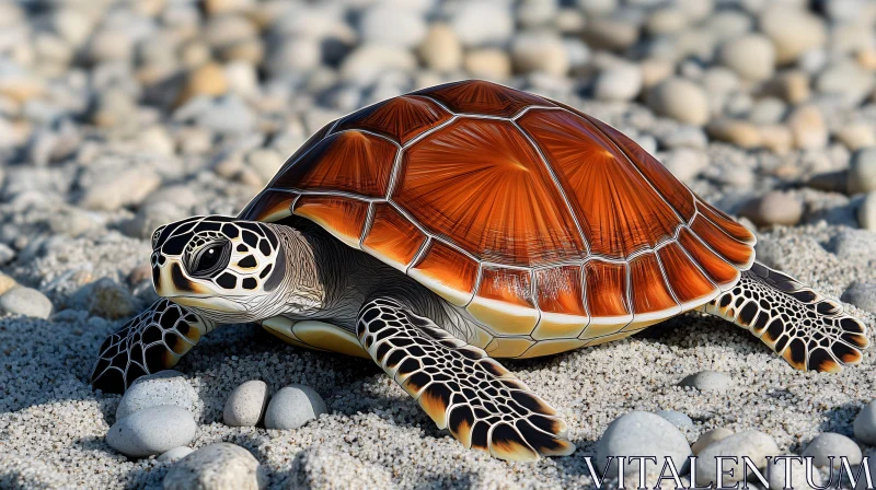 AI ART Turtle with Artistic Shell