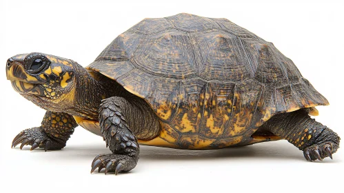 Close-up of Turtle with Distinctive Patterns