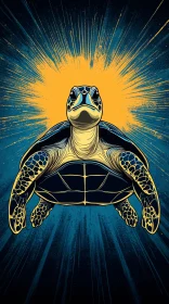 Stylized Turtle Art