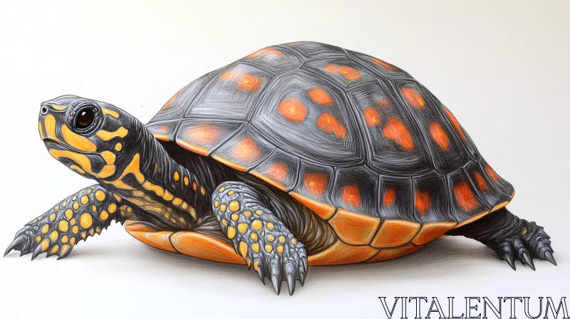 Vibrant Turtle Design Art AI Image