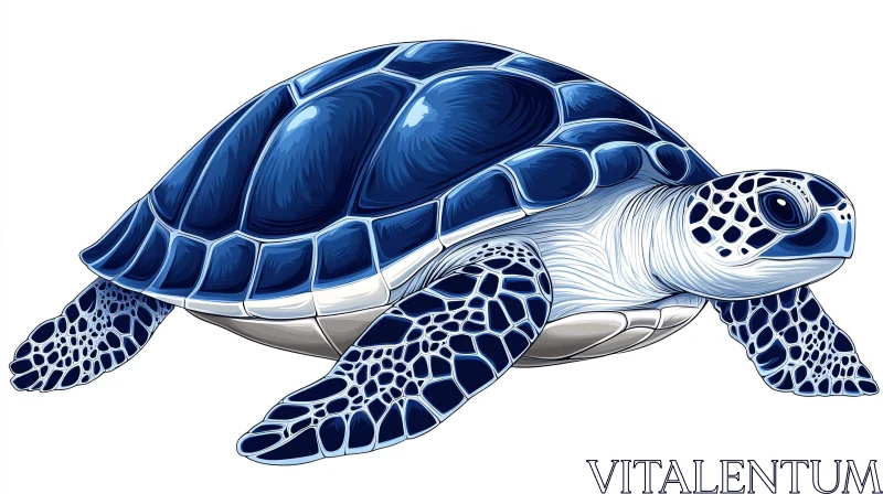 AI ART Detailed Turtle Artwork