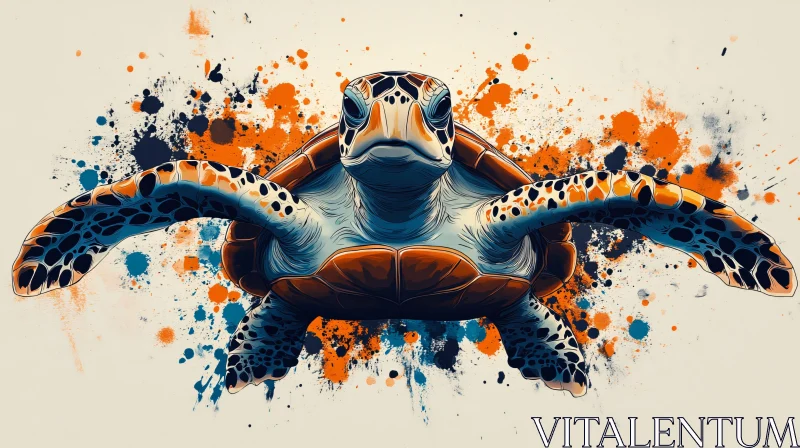 Colorful Marine Life Art AI Image