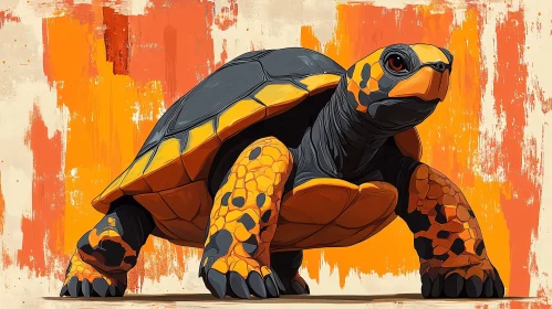 Artistic Turtle Illustration