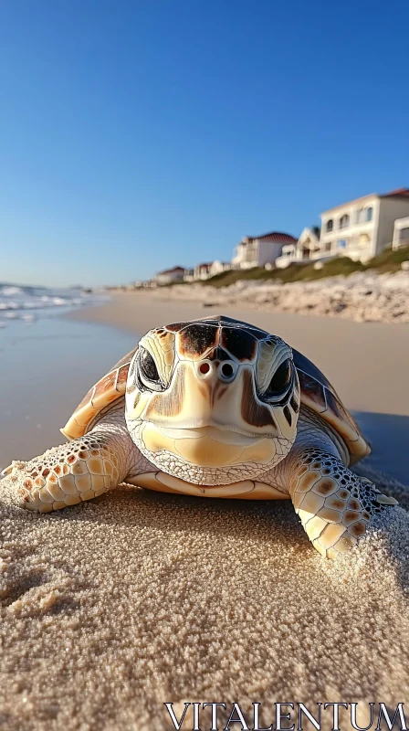 Serene Beach Turtle