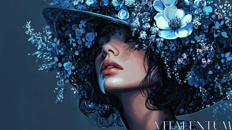 Ethereal Floral Hat Portrait