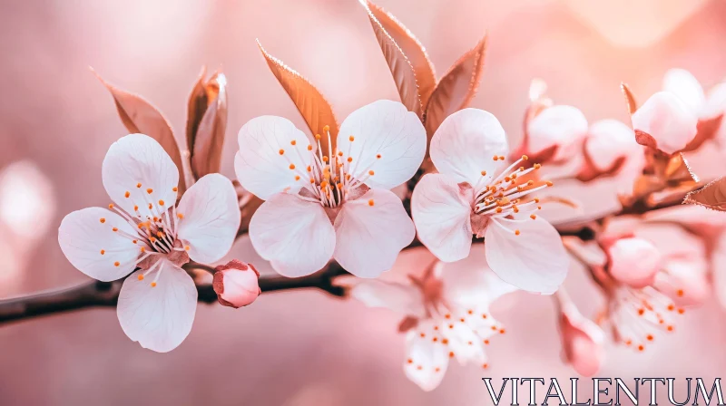 AI ART Serene Cherry Blossoms