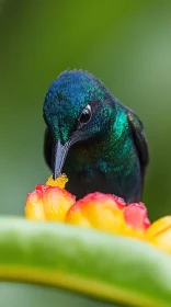 Hummingbird with Iridescent Feathers