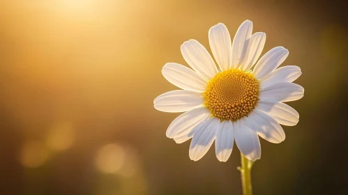 Radiant Daisy in Warm Light