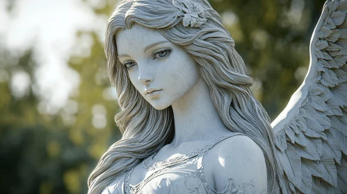 Serene Angelic Sculpture