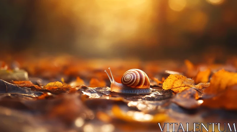 Forest Snail in Autumn