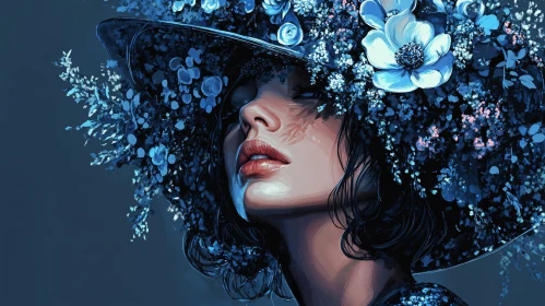 Ethereal Floral Hat Portrait