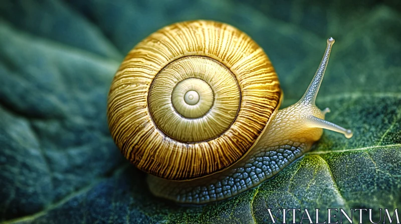 AI ART Intricate Macro Photography of a Snail