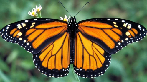 Detailed View of a Colorful Butterfly