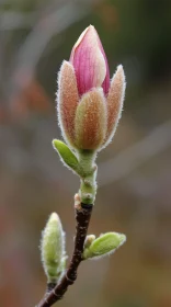 Magnolia Bud Close-Up