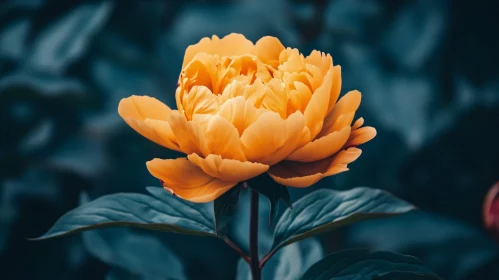 Yellow Blossom with Green Leaves in Garden