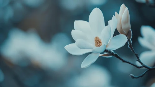 Magnolia Flower in Full Bloom