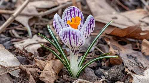 Crocus Flower Close-Up