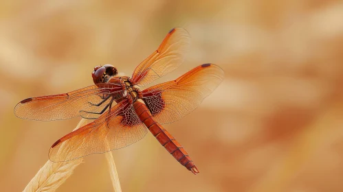 Close-Up View of a Dragonfly