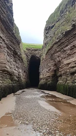Intriguing Coastal Cliff Cave