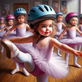 Ballet in bike helmets 2
