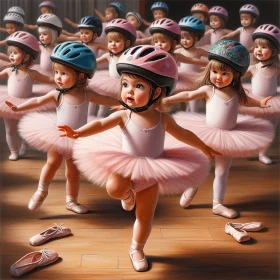 Ballet in bike helmets 6