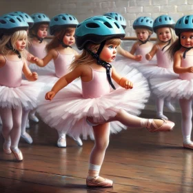Ballet in bike helmets 5