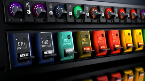 Detailed Sound Mixer Close-Up Detailed Sound Mixer Close-Up