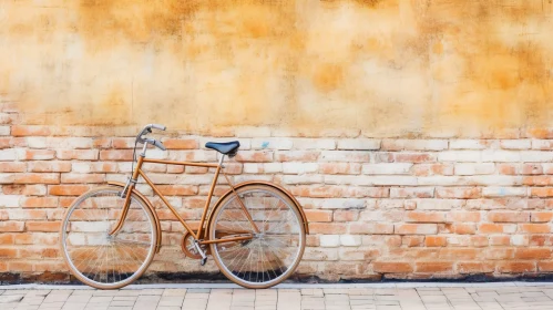 Vintage Bicycle Against Brick Wall Vintage Bicycle Against Brick Wall