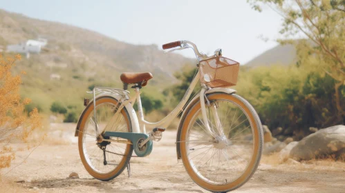 Vintage Bicycle on Dirt Road Vintage Bicycle on Dirt Road