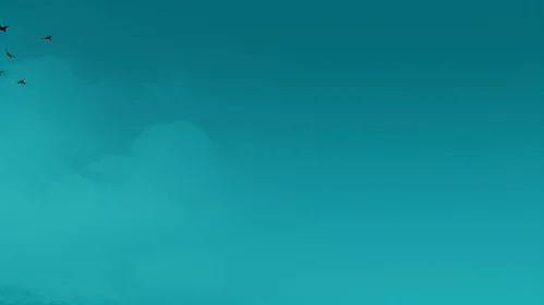 Blue Gradient Background with Silhouetted Birds Blue Gradient Background with Silhouetted Birds