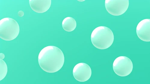 Green 3D Glossy Spheres Background Green 3D Glossy Spheres Background