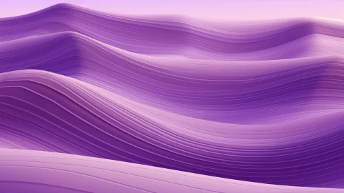 Serene Purple Landscape 3D Render Serene Purple Landscape 3D Render