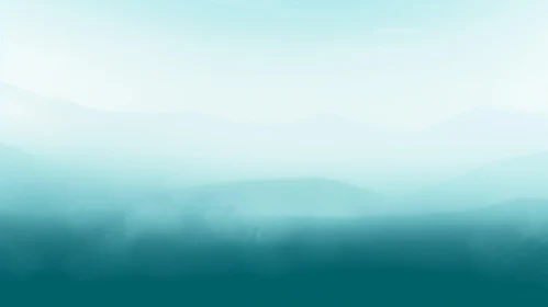 Blue Watercolor Mountain Landscape Painting Blue Watercolor Mountain Landscape Painting