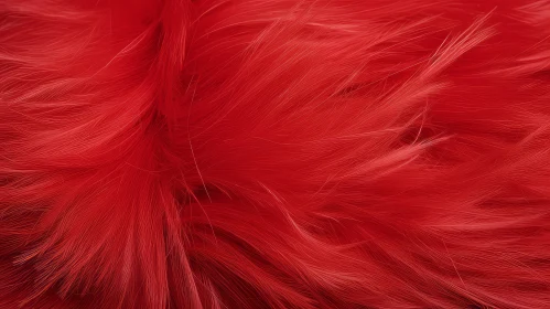 Red Fluffy Fur Texture Closeup Shot Red Fluffy Fur Texture Closeup Shot