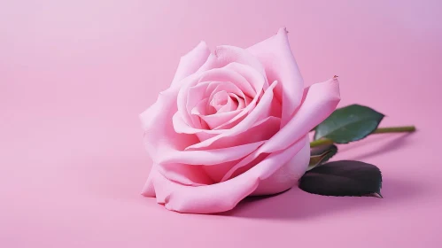 Pink Rose in Full Bloom - Close-up Floral Photography Pink Rose in Full Bloom - Close-up Floral Photography