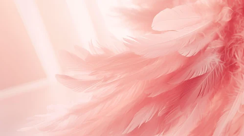Pink Feathers - Serene and Delicate Image Pink Feathers - Serene and Delicate Image
