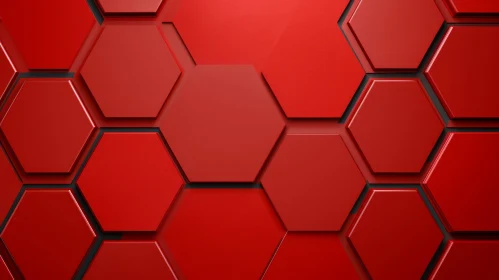 Red Hexagon Abstract Background | Futuristic 3D Rendering Red Hexagon Abstract Background | Futuristic 3D Rendering