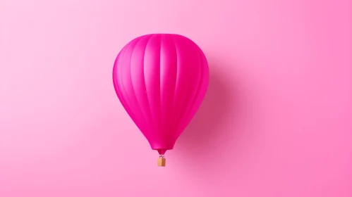 Pink Hot Air Balloon 3D Rendering Pink Hot Air Balloon 3D Rendering