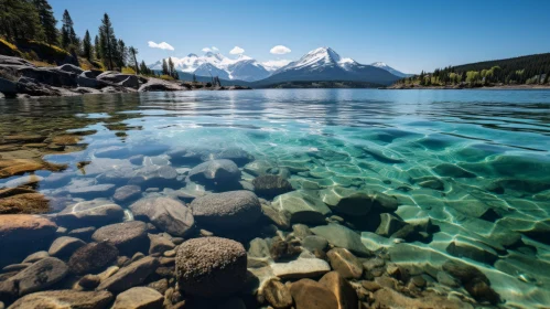 Serene Mountain Lake - A Showcase of Natural Beauty Serene Mountain Lake - A Showcase of Natural Beauty
