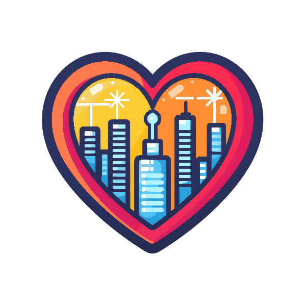 City in Heart T-Shirt Art City in Heart T-Shirt Art