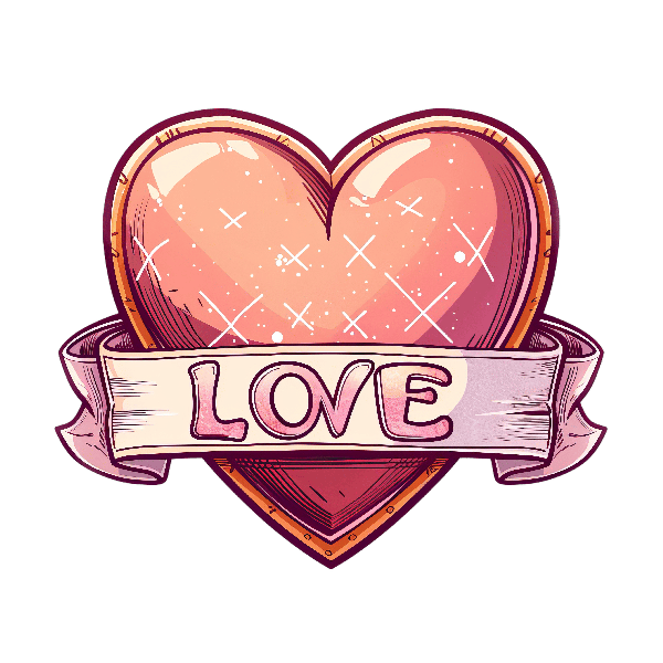 Romantic Heart Tee Print Romantic Heart Tee Print