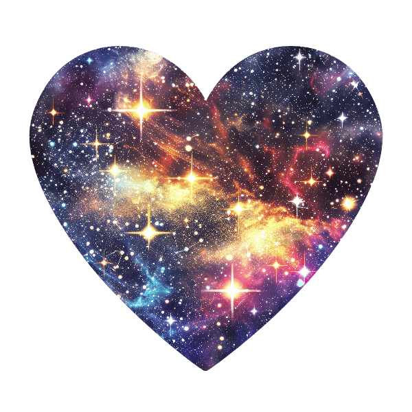 Galaxy Heart T-Shirt Art Galaxy Heart T-Shirt Art